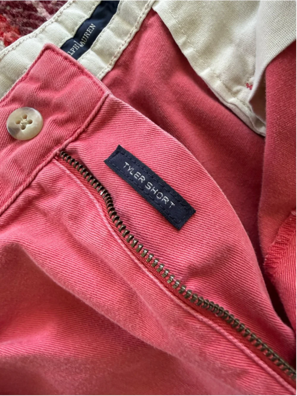 Vintage Polo Ralph Lauren Salmon Pink Pleated Tyler Shorts 36